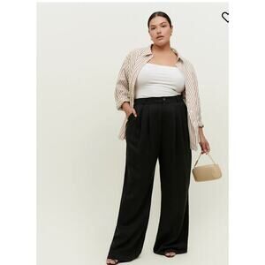Reformation Mason Black Tencel Lyocell Pants - Size 24 NWT